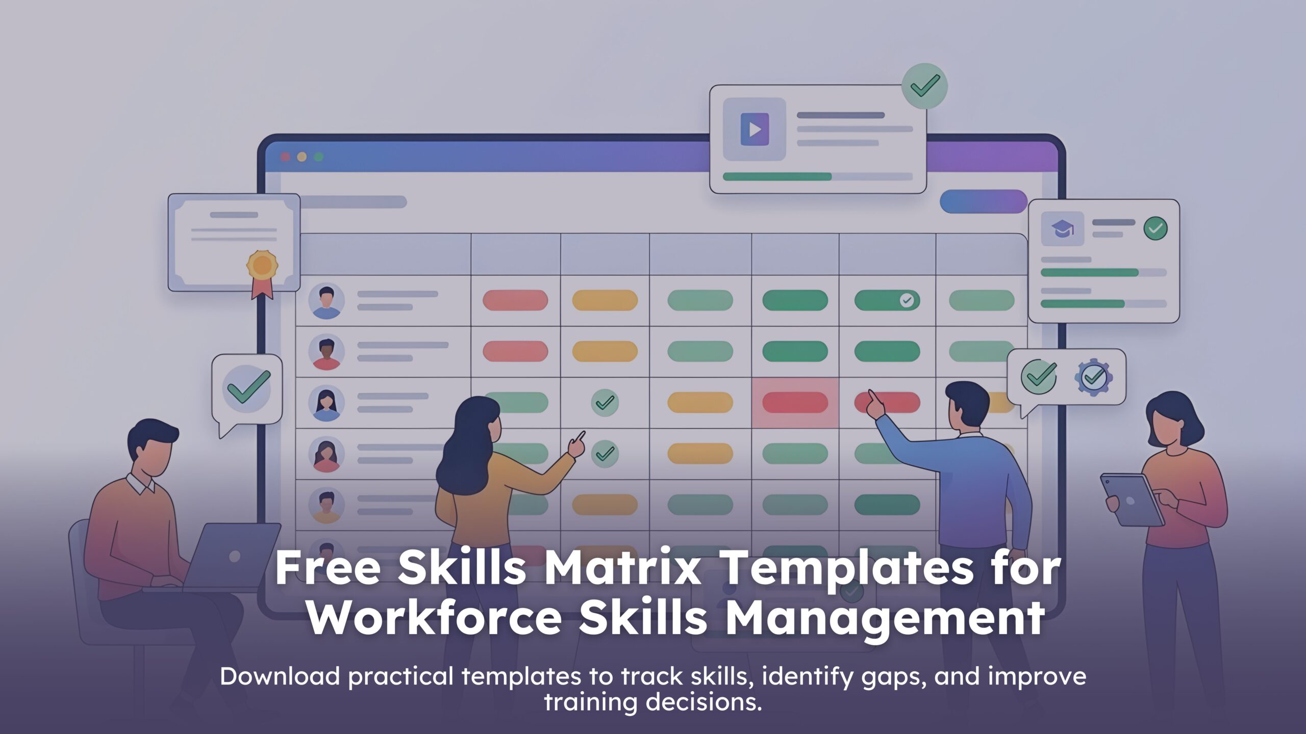 Free skills matrix template blog image cover