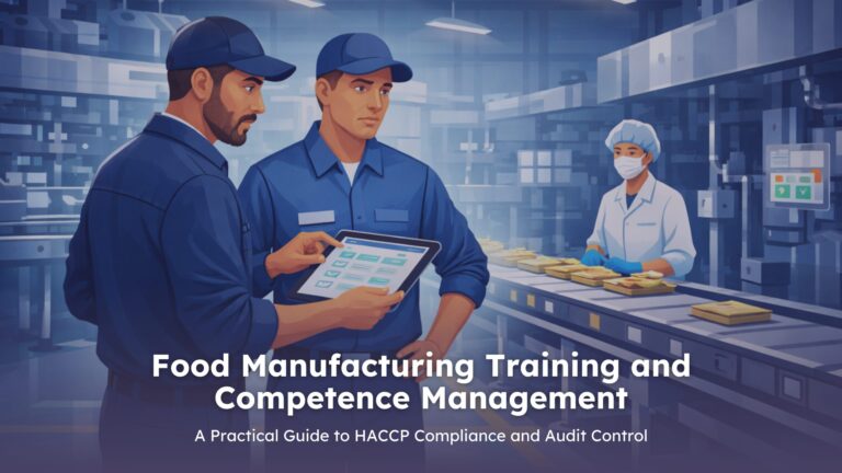 Food manufacturing training and competence management blog image cover