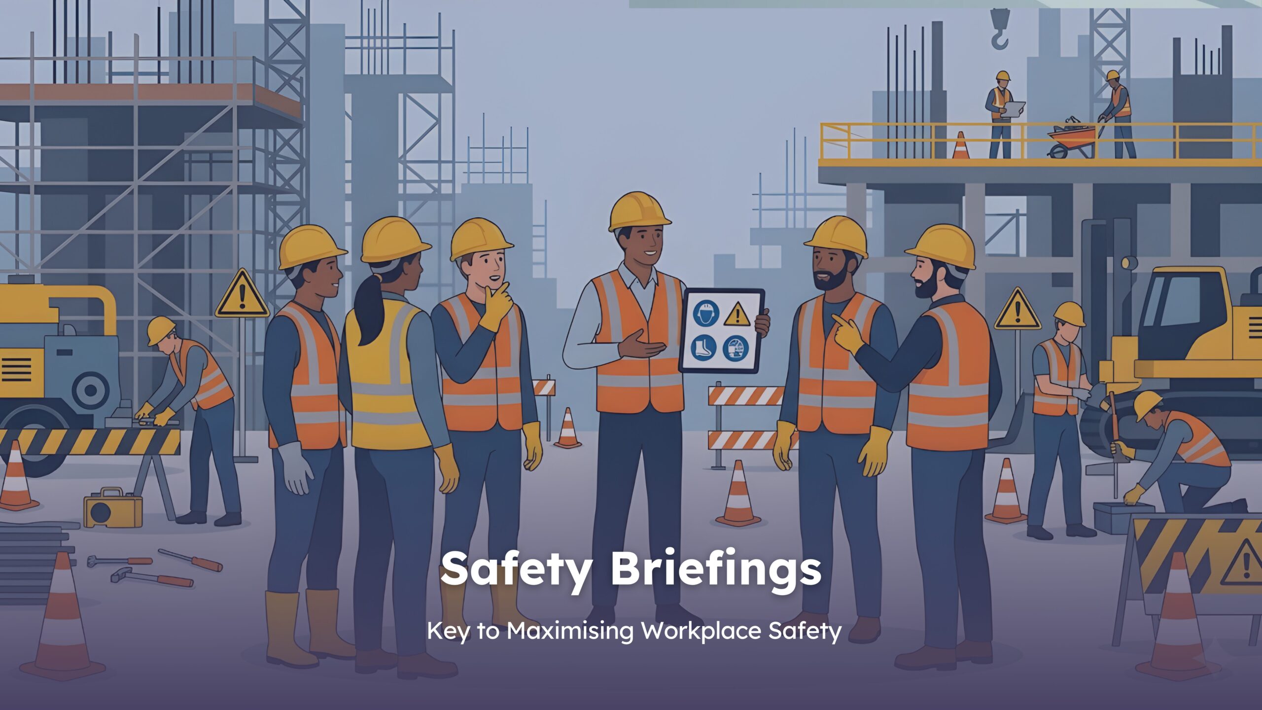 safety briefs blog image cover- supervisor instructing workers about safety in work environments
